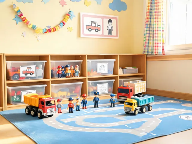 Classroom community helper toy corner